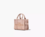 BOLSO TOTE MINI DE CUERO ROSA